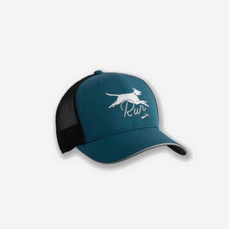 Brooks Discovery Trucker Damen Hüte - Blau/Schwarz (RTOPL1029)